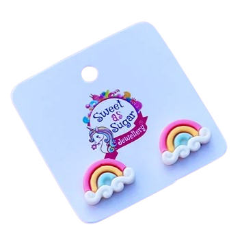 Pastel Rainbow Stud Earrings