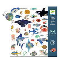 160 Ocean Metallic Stickers