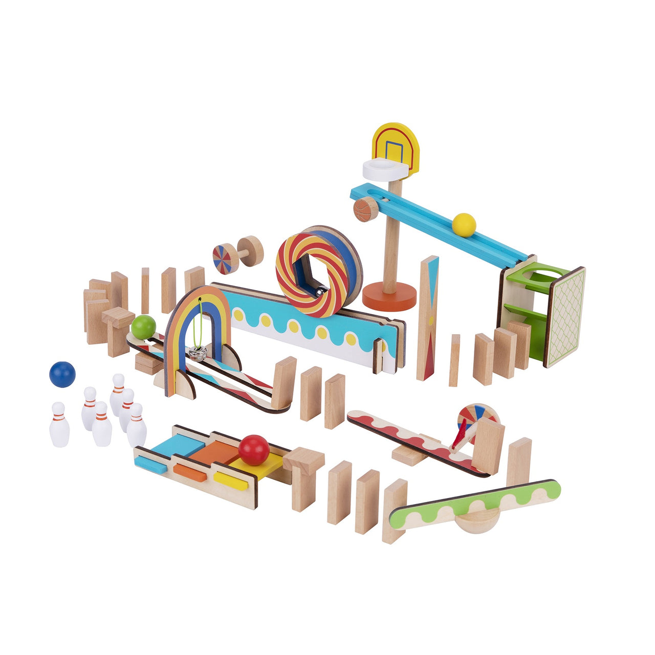 Domino Building Marble Run