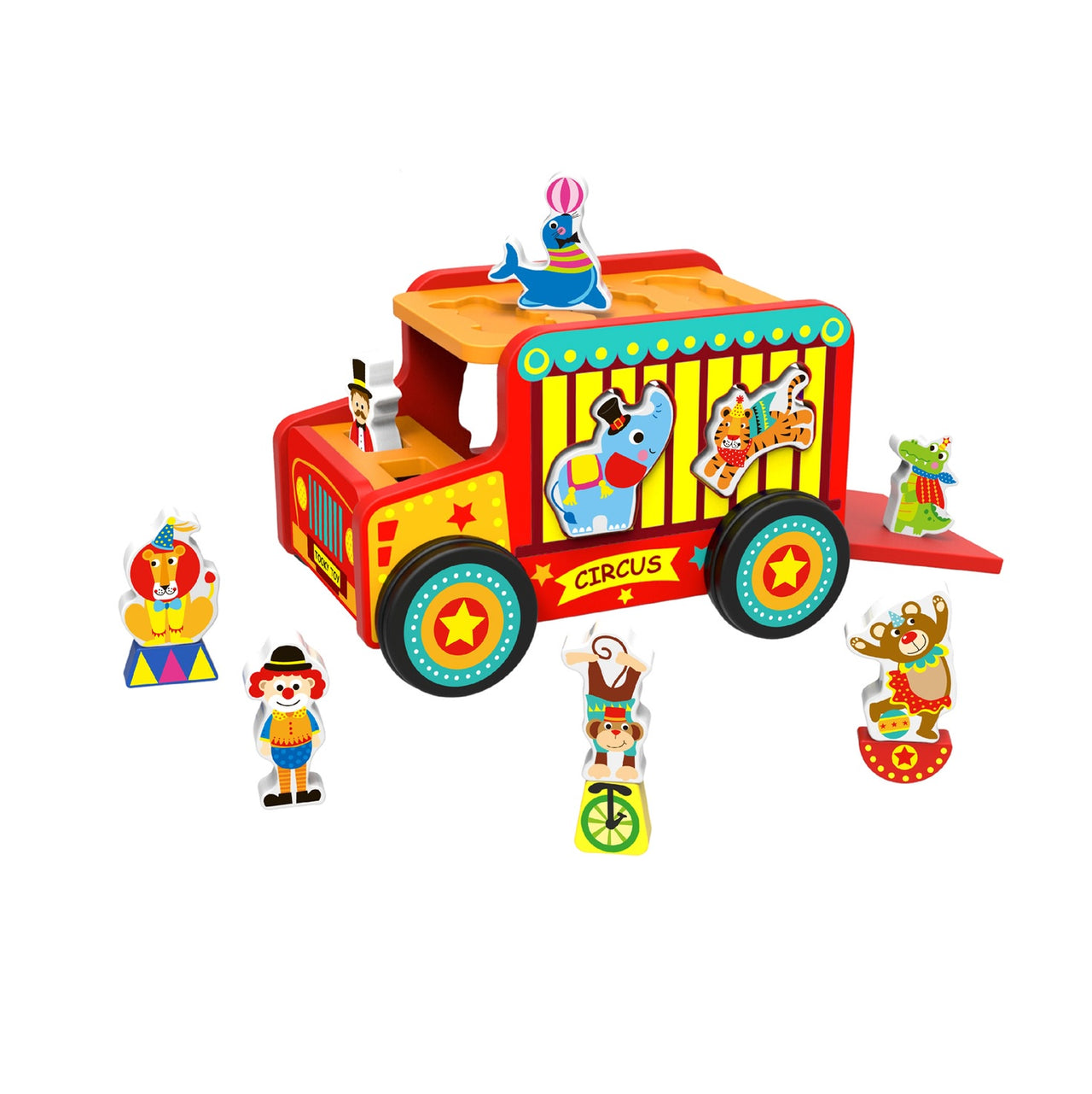 Circus Safari Jeep Shape Sorter