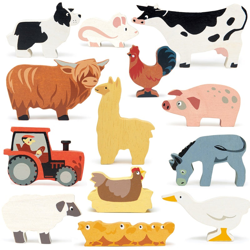 Set of 13 Farm Animals