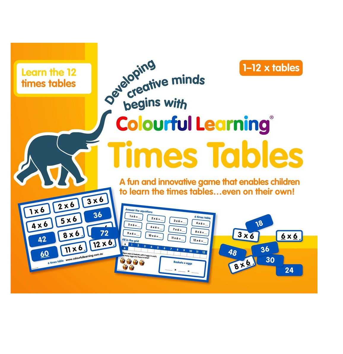Times Tables - Flash Cards with Boards