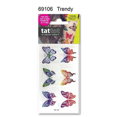 Temporary Tattoo - Mini Butterfly Contour