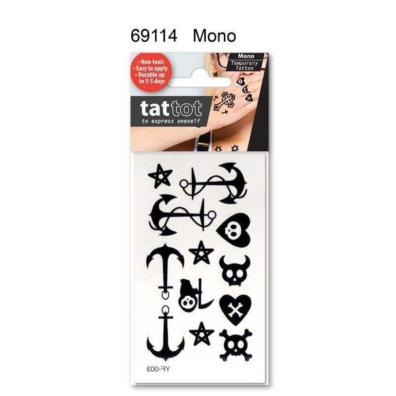Temporary Tattoo - Mini Pirate Black