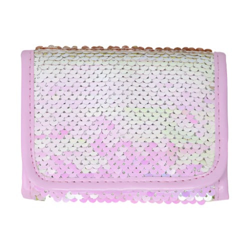 Pink Sequin Wallet
