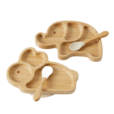 Bamboo Divider Plate - assorted