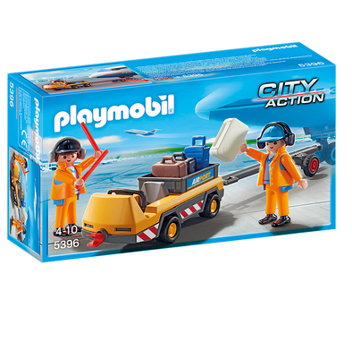 City Action - Aircraft Tug with Ground Crew 5396