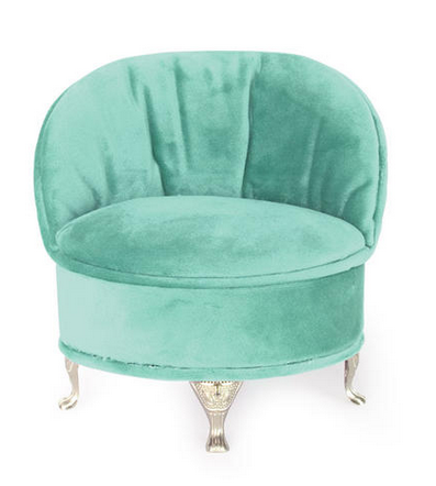 Jewellery Box - Small Chair - Aqua