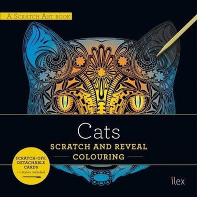 Cats Scratch and Reveal Colouring