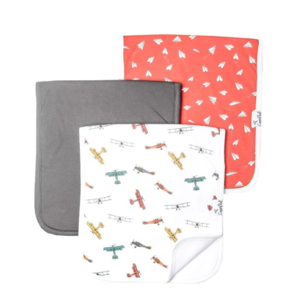 Premium Burp cloths 3pk - assorted