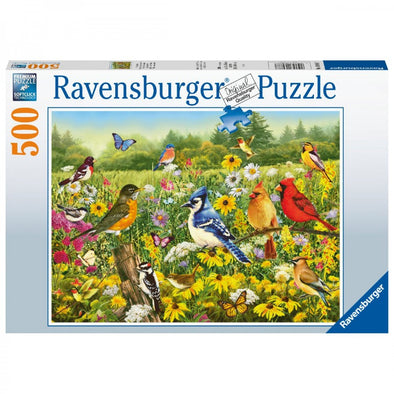 500 pc Puzzle - Birds in the Meadow