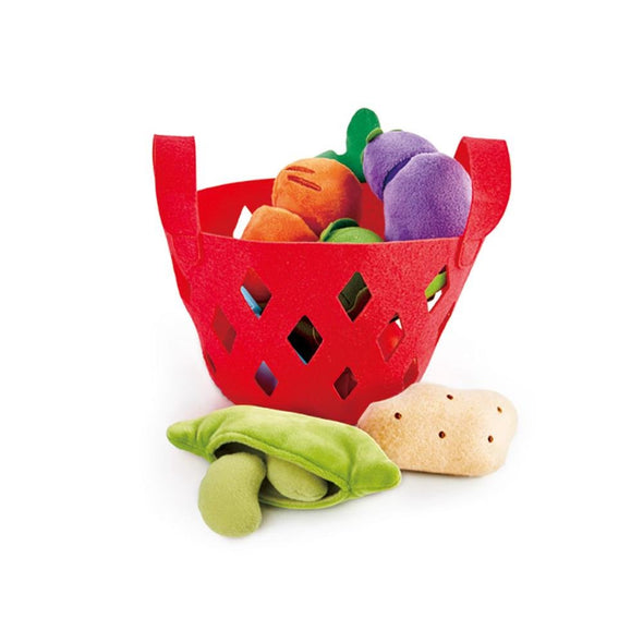Toddler Vegetable Basket- Red felt