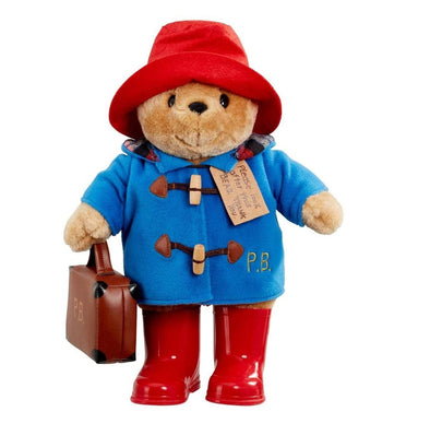 Paddington Bear Standing Plush with Boots and Suitcase