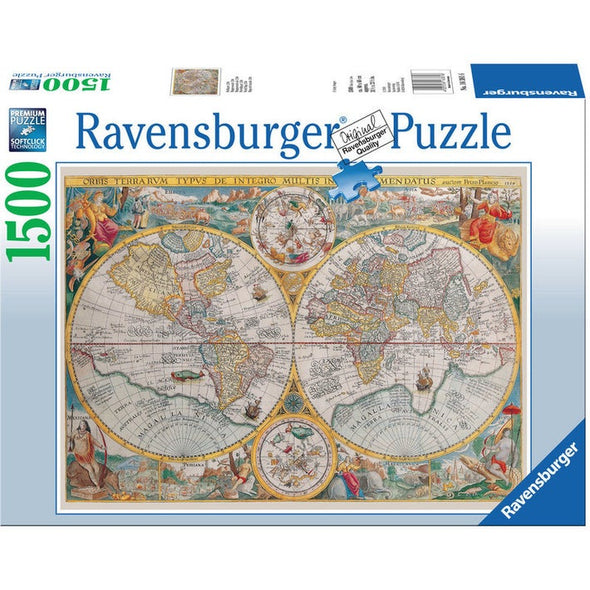 1500 pc Puzzle - World Map 1594
