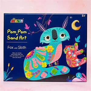 Pom Pom & Sand Art - Fox and Sloth