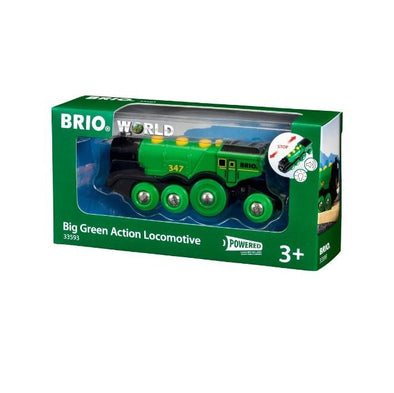 Battery-operated Big Green Action Locomotive 33593
