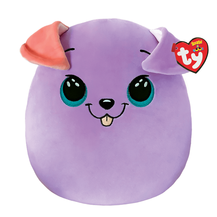 Beanie Squish A Boo 14"-  Bitsy Dog Purple