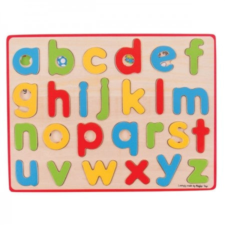ABC Lower case Wooden Peg Puzzle