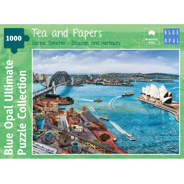 1000 Piece Puzzle Tea and Papers