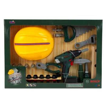 Bosch Mini DIY Set (with Cordless driver drill, helmet and accessories)