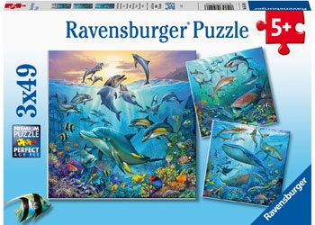 3 x 49 pc Puzzle - Ocean Life