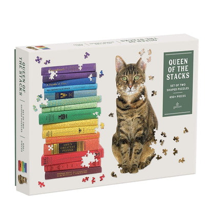 650 pc 2-in-1 Puzzle - Queen of the Stacks