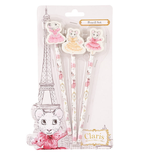 Claris Pencil with Topper - set of 3