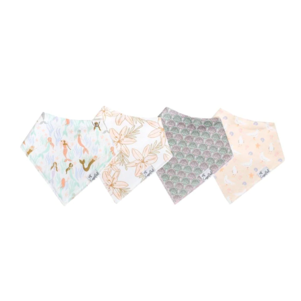 Bandana Bibs 4 Pk - assorted