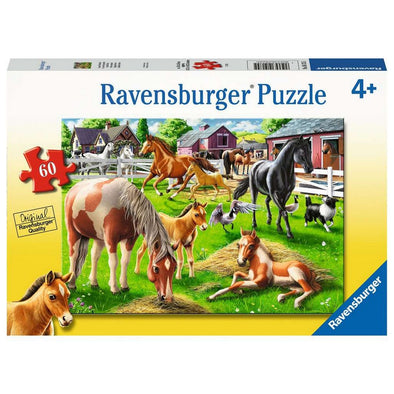 60 pc Puzzle - Happy Horses