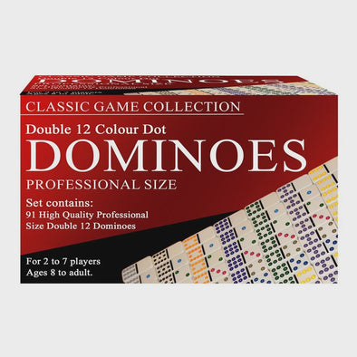 Double 12 Colour Dot Dominoes