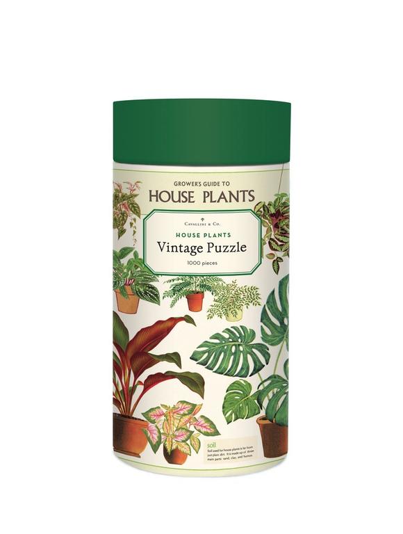 1000 pc Vintage Puzzle - House Plants