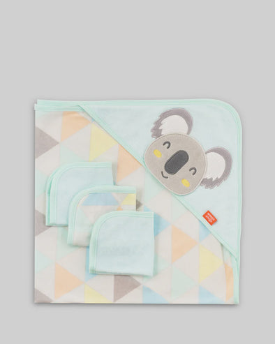 Hooded Towel & Washers - Koala