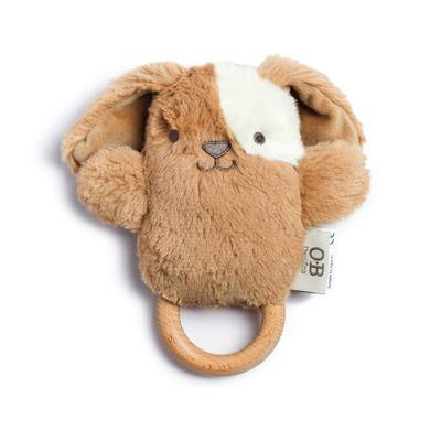 Duke Dog Wooden Teething Rattle