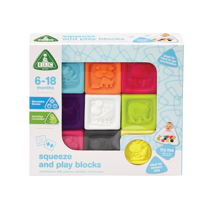 Squeeze and play blocks 6-18 months
