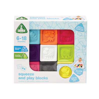 Squeeze and play blocks 6-18 months