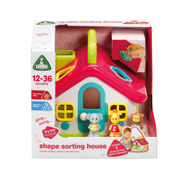Shape sorting house 12-36 months – Toys and Tales