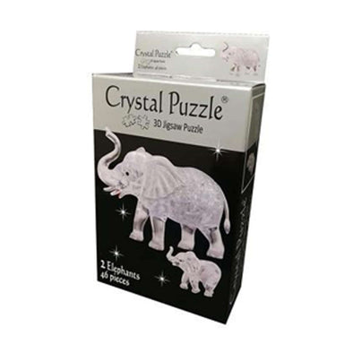 46 pc Crystal Puzzle - 2 Elephants