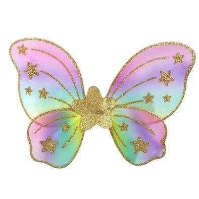 Wings - Pastel Rainbow with gold star