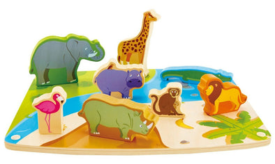 Hape Wild Animal Puzzle and Play