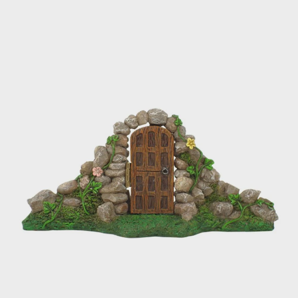 Fairy Garden Door with Stone Arch