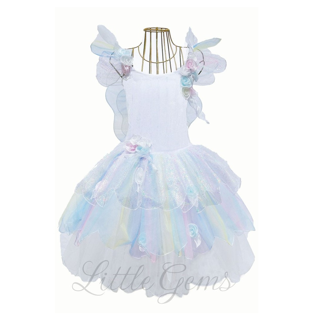 Dress - Rainbow Butterfly Aqua