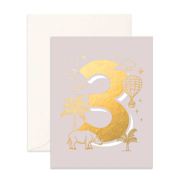 Birthday Card Animals - Number