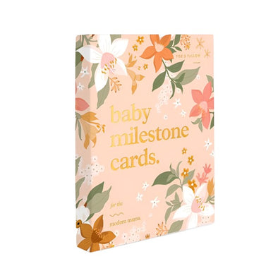 Baby Milestone Cards Floral
