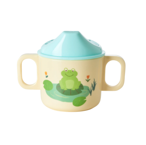 Melamine 2 Handle Baby Cup - Frog Print
