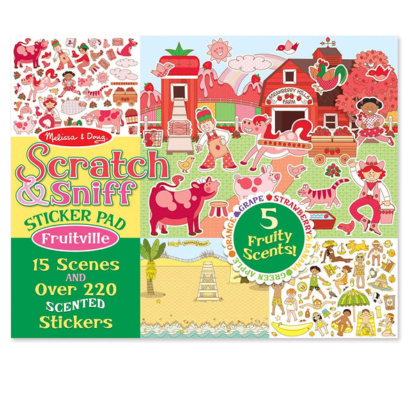 Scratch and Sniff Sticker Pad - Fruity Scent