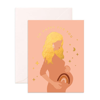 Rainbow Greeting Card - So Happy for You