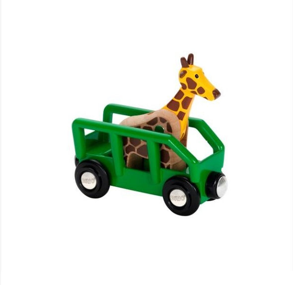Giraffe and wagon 33724
