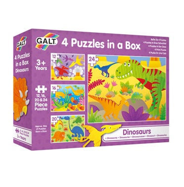 4 Puzzles in a Box- Dinosaurs
