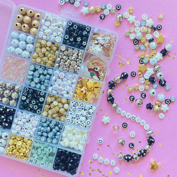 Friendship Bracelet Bead Kit - Gold Rush