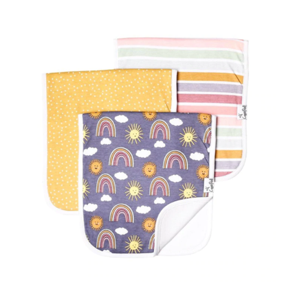 Premium Burp cloths 3pk - assorted